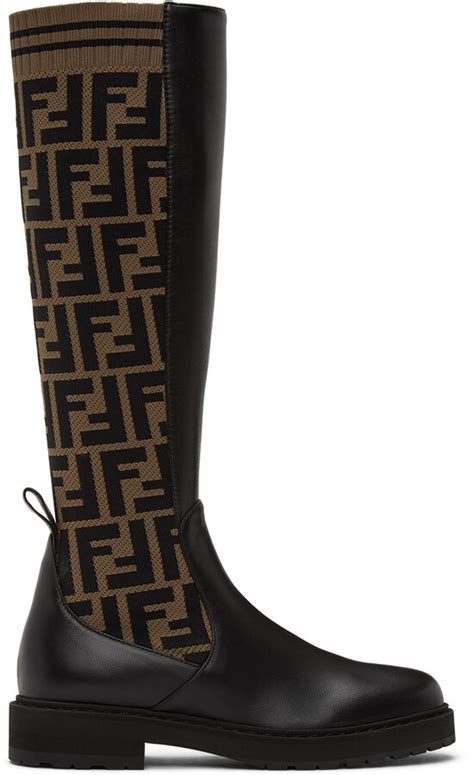 fendi rockoko boots tall